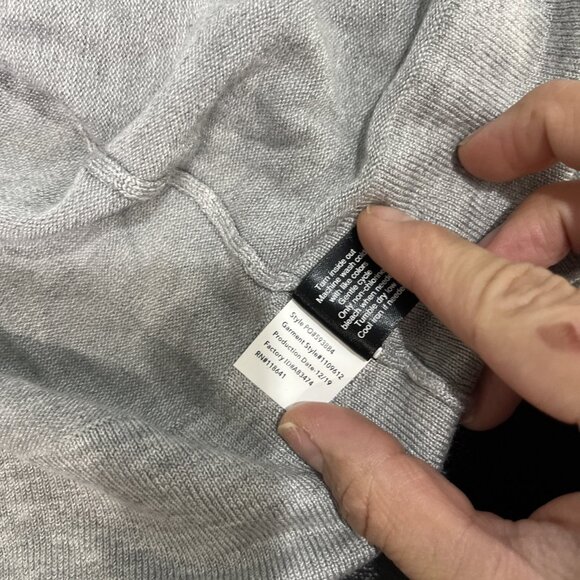 Lane Bryant Open Front Cardigan Sweater Womens Sz 26/28 Gray Drape Shawl Career - Picture 5 of 6